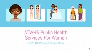 business  Template: Women's Health Services Quarterly Presentation Template