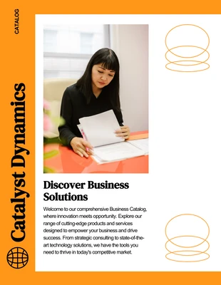 Free  Template: Strategic Business Solutions Catalog Template