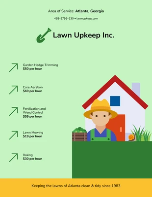 premium  Template: Free Lawn Care Flyer Templates Word