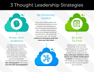 business  Template: Thought Leadership Strategies Infographic Template