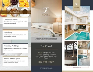 Free  Template: Hotel Accommodation Brochure Template