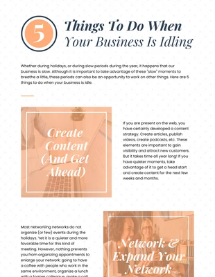 Free  Template: Idling Business Infographic Template