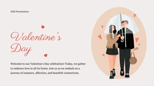 Free  Template: Ebb Valentine's Day Presentation Template