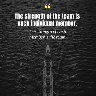 Free  Template: Dark Team Instagram Quote