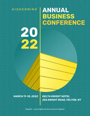 business  Template: Annual Business Conference Event Poster