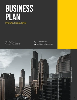 Free  Template: Business Dedication Plan Template