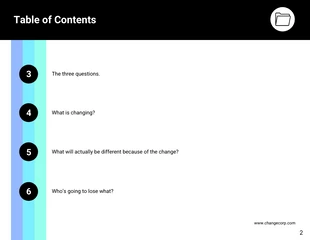 Change Management Questionnaire Handbook - Page 2