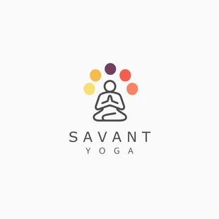 Free  Template: Yoga Studio Creative Logo