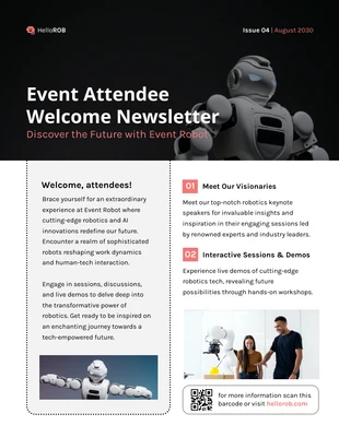 premium  Template: Event Attendee Welcome Email Newsletter Template