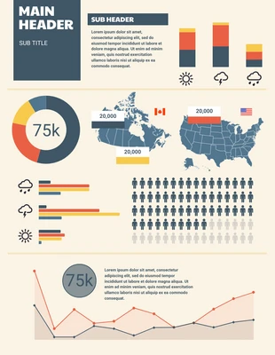 business  Template: Simple Statistics Infographic Template