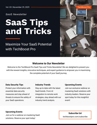 premium  Template: Tips And Tricks Newsletter Template
