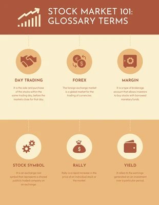 business  Template: Stock Market Glossary Infographic Template