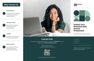 premium  Template: Online Learning Platforms Gate-Fold Brochure