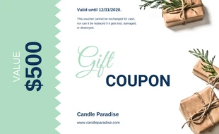 business  Template: Elegant Christmas Gift Certificate