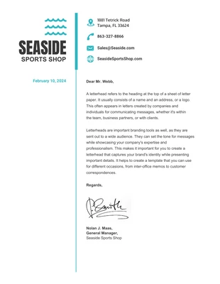 premium  Template: Commercial Company Business Letterhead