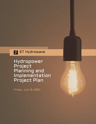 Free  Template: Roman Coffee Hydropower Project Plan Template