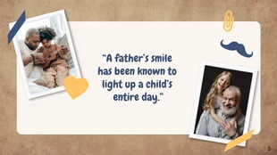 Wood Background Funny Father's Day Presentation - Page 5