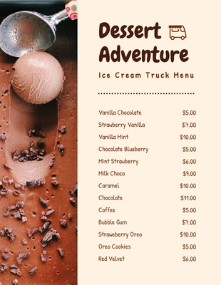 Free  Template: Light Yellow Minimalist Food Truck Menu