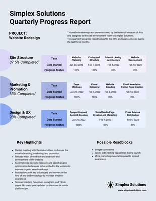 premium  Template: Employee Progress Report Template