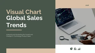 Free  Template: Simple Visual Chart Presentation Template