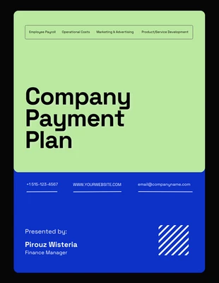 Free  Template: Simple Payment Plan Template