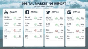 premium  Template: Social Media Monthly Report Template