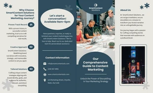 premium  Template: Content Marketing Campaign Brochure Template