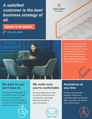 Free  Template: B2C Service Business Flyer Template