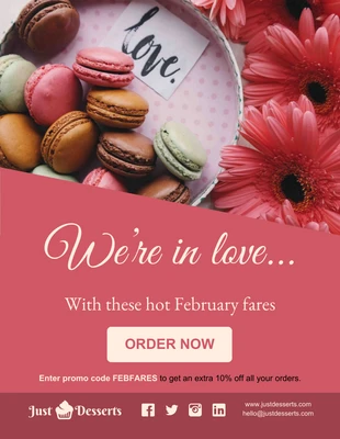 premium  Template: Red Valentine's Promotional Email Newsletter Template