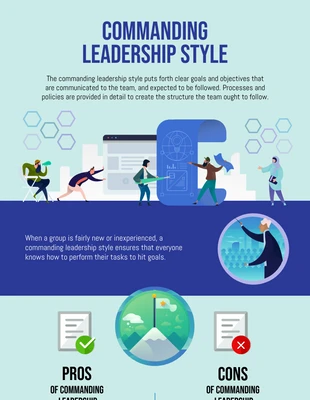 business  Template: Commanding Leadership Style Infographic Template