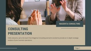 Free  Template: Modern Consulting Presentation Template