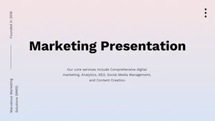 Free  Template: Pastel Gradient Marketing Presentation Template