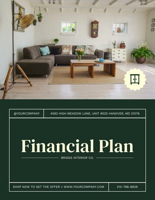 Free  Template: Furniture Finance Plan Template