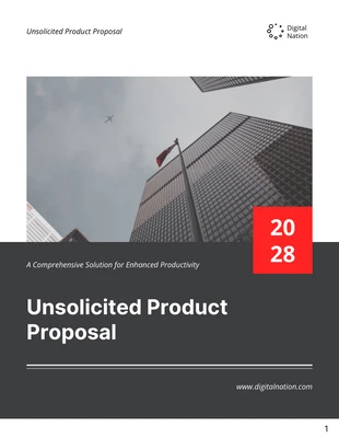 Free  Template: Unsolicited Product Proposal Template