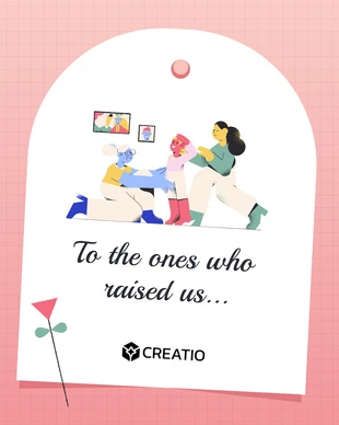 Free  Template: Love Notes For Mom Instagram Carousel Template