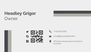 Simple Modern Hair Salon Business Card - Page 2