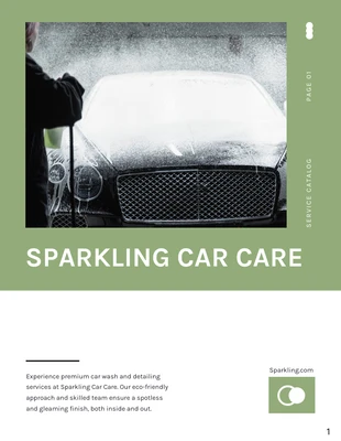 business  Template: Car Wash and Detailing Services Catalog Template