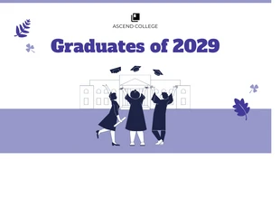 premium  Template: Illustration Graduation Presentation Template