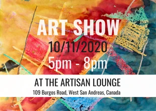 Free  Template: Art Show