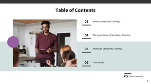 White and Blue Sensitivity Training Presentation Template - Page 2