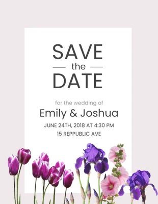 premium  Template: Save The Date Invitation