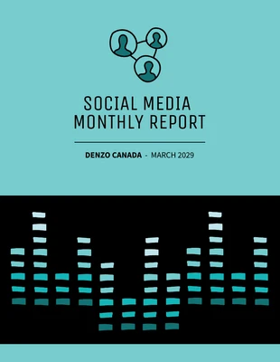 premium  Template: Social Media Metrics Monthly Report Template