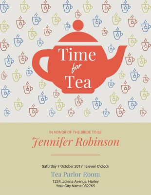 premium  Template: Tea Party Invitation