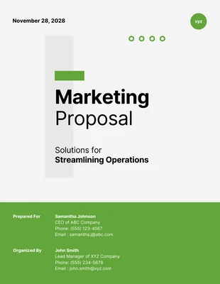 premium  Template: Unsolicited Marketing Proposal Template