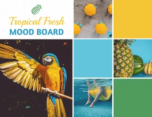 Free  Template: Tropical Mood Board