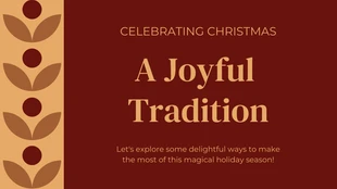 premium  Template: Christmas Tradition Presentation Template