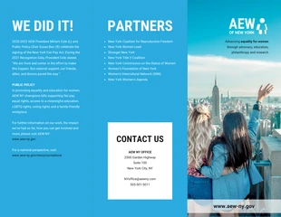 Free  Template: Non Profit Advocacy Tri Fold Brochure Template