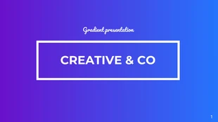 Free  Template: Gradient Presentation Template