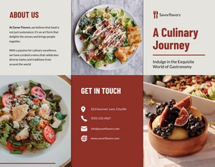 Free interactive Template: Modern Food Brochure Template