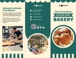 Free  Template: Gluten-Free Bakery Brochure Template